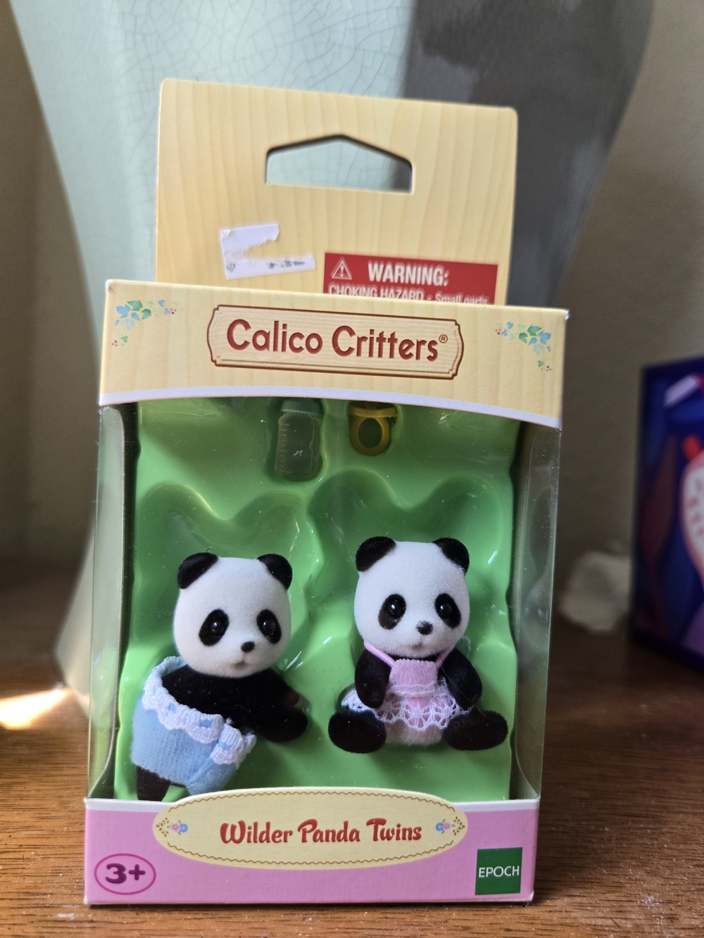 Calico Critters Wilder Panda Twins Plush Set - White & Black